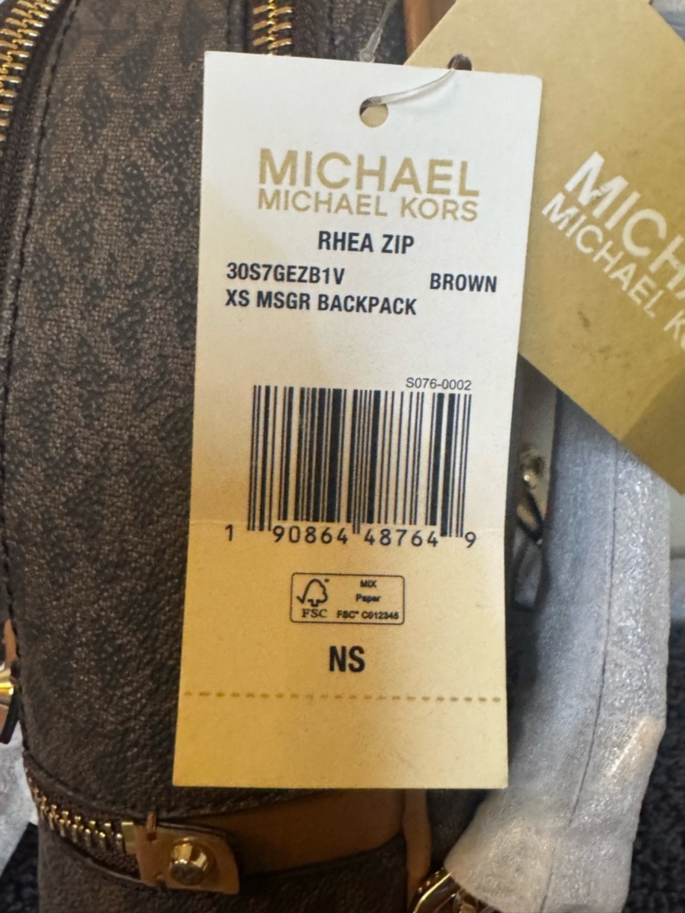 Michael Kors XS Rhea Messenger Backpack - Picture 14 of 15